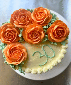 Alternative view of La Rose - celebration cake